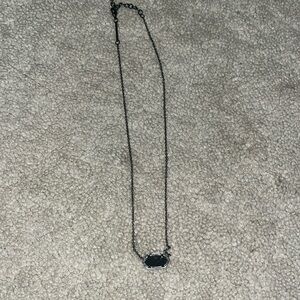 Kendra Scott: Elise Pendant Necklace in Black Drusy